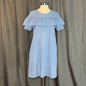 J. Crew Edie Chambray Dress Sz 4